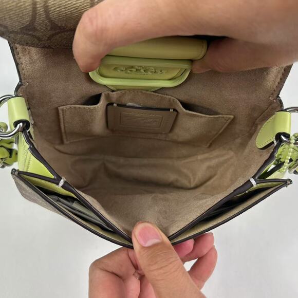 COACH CJ615 Morgan Saddle Bag In Signature Canvas - Picture 3 of 11